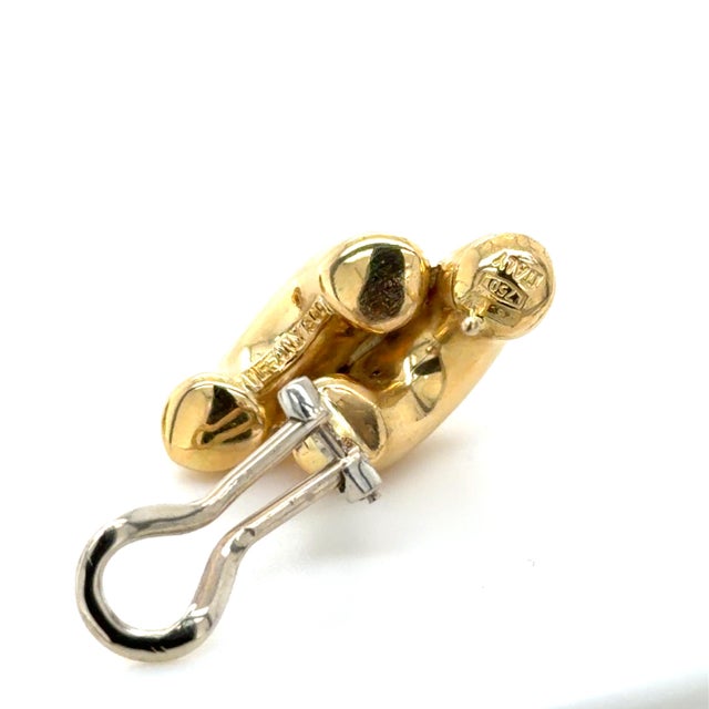 Tiffany & Co. Vintage 18k Yellow Gold San Marco Link Earrings For Sale In Chicago - Image 6 of 6