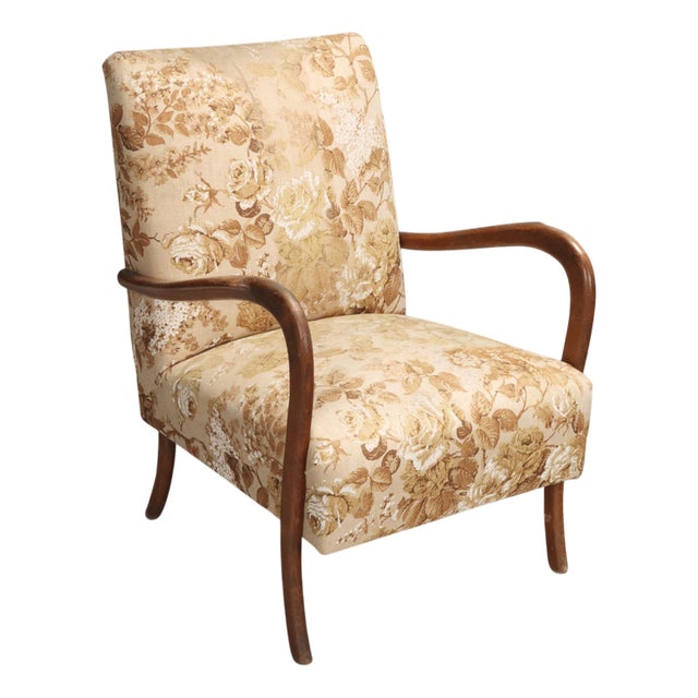 Vintage Lounge Chair in Beech, 1950s For Sale