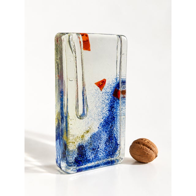 Murano Acquario Sculptural Glass Solifleur Vase by Alfredo Barbini, Italy, 1960s For Sale - Image 4 of 8