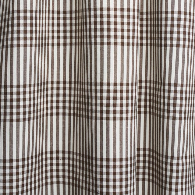Schumacher Sample - Schumacher Bergen Plaid Fabric in Brown For Sale - Image 4 of 5