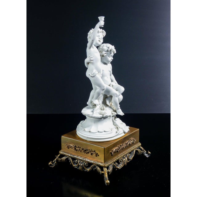 Biscuit Sculpture by Benacchio for Triad Bacchanalian Putti For Sale - Image 18 of 18