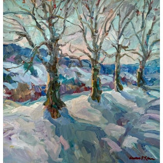 "Shull's Mill Maples" Landscape Oil Painting For Sale