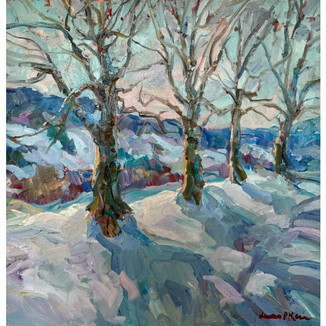"Shull's Mill Maples" Landscape Oil Painting For Sale