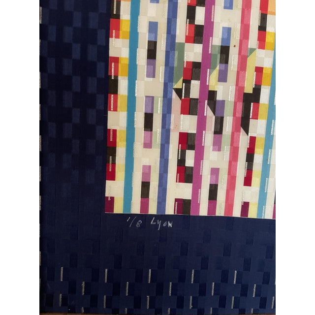 Silk Tapestry by Yaacov Agam, 1981 For Sale - Image 9 of 10