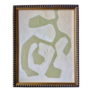 2026 "Interessarsi" Abstract Botanical Painting on Canvas by r.k. Red For Sale