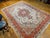 Vintage Tabriz Rug, Hand-Knotted Wool & Silk, Floral Pattern, Ivory & Pink, 8x12 For Sale - Image 10 of 18