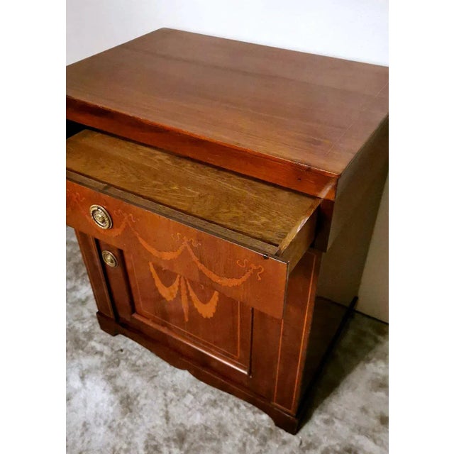 Late 19th Century Small Biedermeier Italian Sideboard, 1890s For Sale - Image 5 of 13