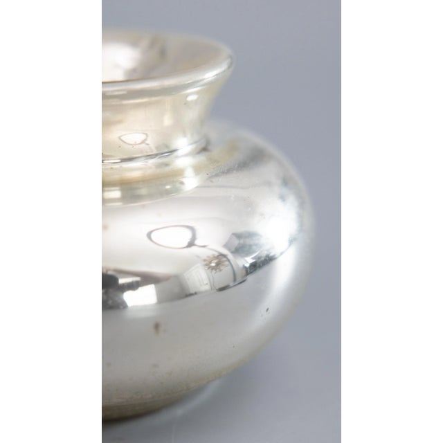 Glass Antique 19th Century English Mercury Glass Vase For Sale - Image 7 of 7