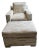 Cr Laine Custom Lounge Chair & Ottoman For Sale