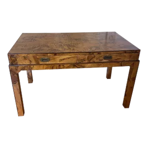 Early 20th Century Vintage Olive Wood Italian Desk