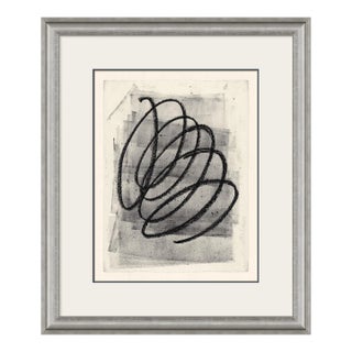 Black Swirl No. 5 Framed Art Print by David Phoenix For Sale