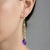 Art Nouveau Amethyst Drop Earrings Silver, Gold, A Pair For Sale - Image 4 of 5