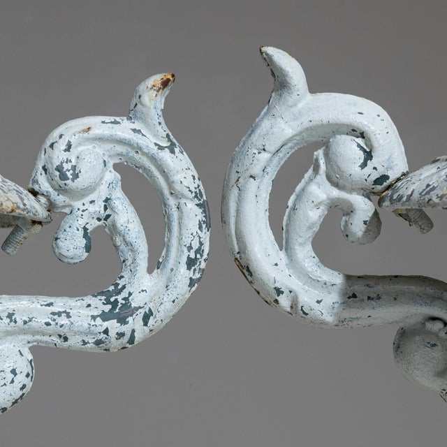 Early 20th Century France White Iron Planter For Sale - Image 9 of 10
