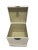 Asian Style Asian Modern Cream Square Trunk For Sale - Image 4 of 6