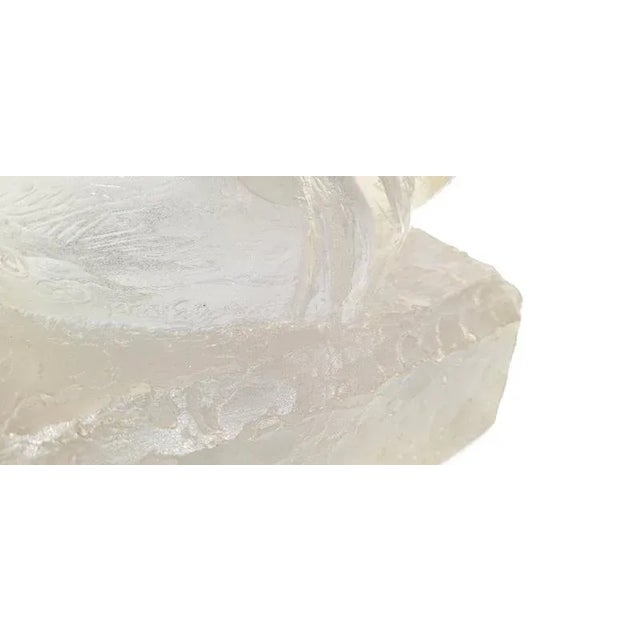 Transparent Mid-Century Lucite Female Bust Sculpture • Signed © CD 1978 • Translucent Resin Art Figure For Sale - Image 8 of 14