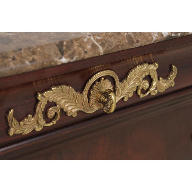 Henkel Harris Model 191 Marble Top Mahogany Chest For Sale - Image 12 of 16