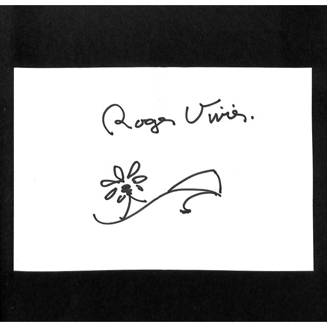 1990s "Vivier" 1991 Provoyeur, Pierre W/ Pen Shoe Sketch by Roger Vivier (Signed) For Sale - Image 5 of 12