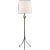 AERIN for Visual Comfort Signature Fliana Floor Lamp in Aged Iron with Linen Shade For Sale