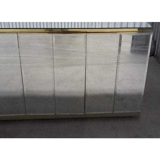 1980s Ello Postmodern Mirrored Dining Sideboard/Buffet For Sale - Image 16 of 16