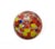 Vintage Hand-Blown Art Glass Witches Ball - Multicolor Speckled Red, Orange, Yellow, Blue For Sale - Image 9 of 10