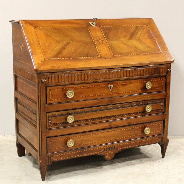 Louis XVI Secretaire in Cherry, 18th Century For Sale - Image 13 of 13