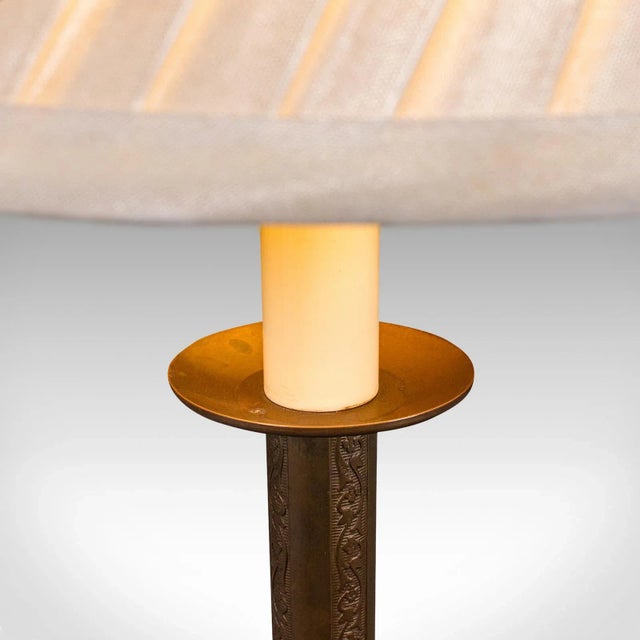 Brown 1970's Vintage Table Lamp For Sale - Image 8 of 11