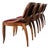 Art Deco Walnut Chairs, 1930, Set of 4 For Sale