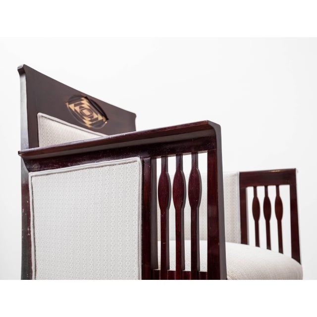 Antique Art Nouveau Seating Group by Hans Christiansen for Ludwig Schäfer, 1890s, Set of 3 For Sale - Image 11 of 18