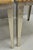 Vintage Postmodern Regency Style Brushed Steel Spade Back Dining Chairs Set of 4 For Sale In Philadelphia - Image 6 of 18