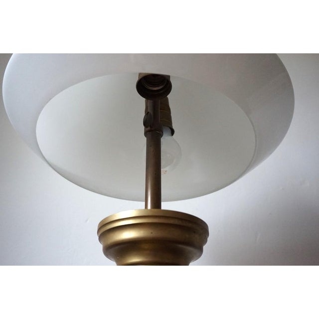Art Nouveau Empire Brass Table Lamp, 1890s For Sale - Image 4 of 17