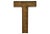 American Antique Wood Sign Letter T For Sale - Image 3 of 3