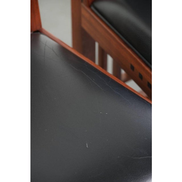 Art Deco Decoforma Series Dining Chairs in Black Cowhide Leather and Wood from Schuitema, Set of 4 For Sale - Image 12 of 18