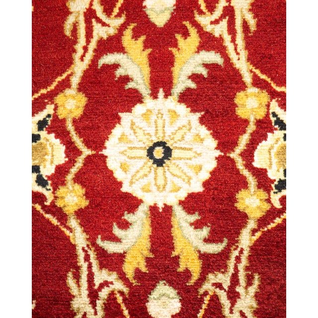 Traditional Mogul, One-of-a-Kind Hand-Knotted Area Rug in Red, 2' 6" x 9' 9" For Sale - Image 3 of 8