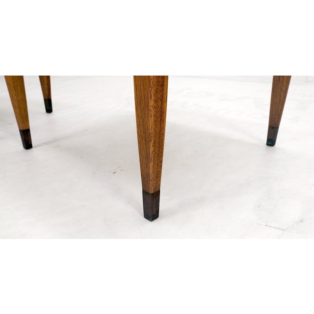 Pair of Mid Century Modern Square Walnut Side End Tables Removable Legs MINT! For Sale - Image 10 of 12
