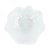 Reminiscent of the waves crashing on the island of Capri, the organic shape of the Onda Glass White Ruffled Round Bowl...