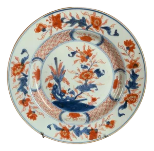 Imari China Porcelain Plate, 1800s