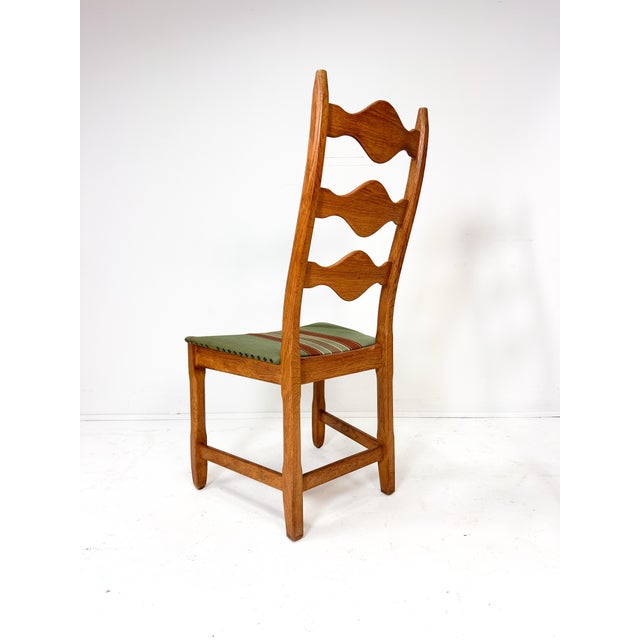 Brown Set of Four Dining Chairs by Henning Kjaernulf For Sale - Image 8 of 10