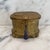 This exquisite A.B. Paris French 19th Century Gold Repousse Neoclassical Jewelry Casket Box with Original Key is a...