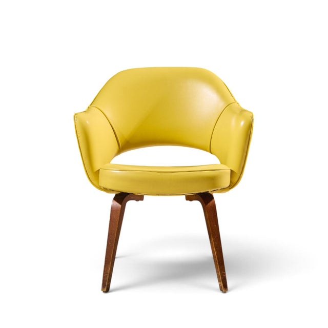 Mid 20th Century Eero Saarinen for Knoll Mid Century Bentwood Executive Dining Chairs - Set of 6 For Sale - Image 5 of 10