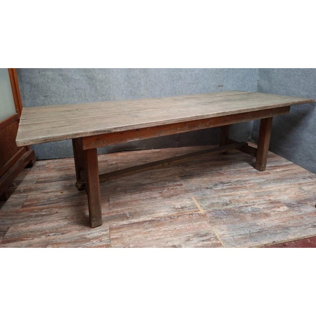 Large Farmhouse Table in Wood, 1800s For Sale - Image 4 of 10