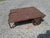 Vintage Primitive Industrial Small Garden Cart Platform Table, Rustic Wood & Iron Coffee Table For Sale - Image 4 of 10