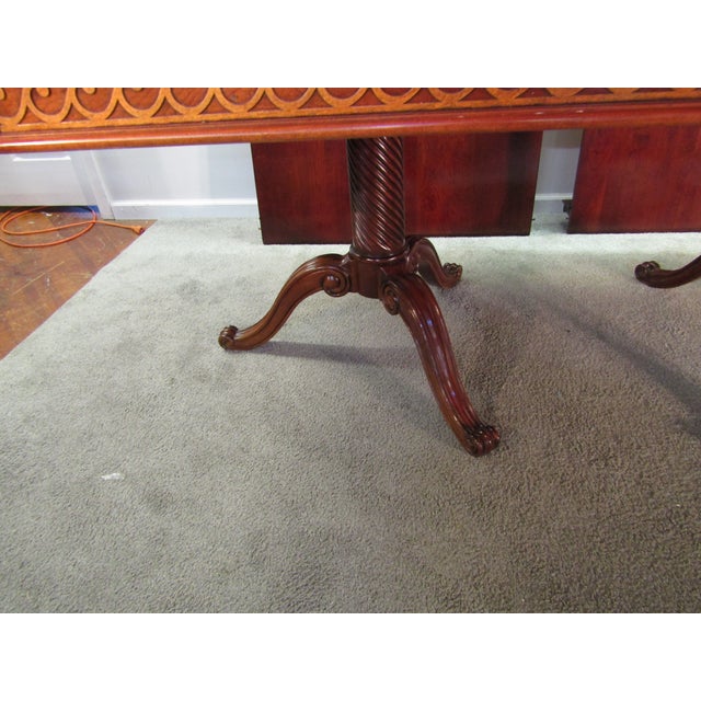 Wood Pennsylvania House Solid Cherry Chippendale Style Dining Table For Sale - Image 7 of 12