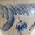 Antique Late 19th Century New England 2 Gal Churn With Cobalt Blue Tulips For Sale - Image 4 of 17