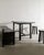 Mid-Century Modern French Wooden Cabin Dining Set in Dark Stained Oak, 1950s, Set of 4 For Sale - Image 3 of 13