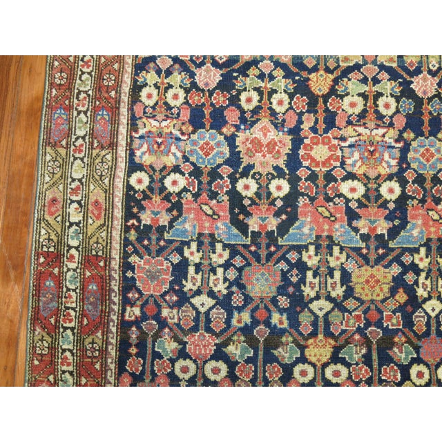 Blue Navy Blue Antique Persian Malayer Rug For Sale - Image 8 of 18