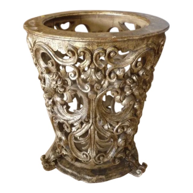 Early 20th Century Antique Italian Silver Gilt Table Base For Sale