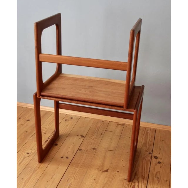 Brown Nesting Tables from Salin Nyborg, 1960s, Set of 2 For Sale - Image 8 of 18