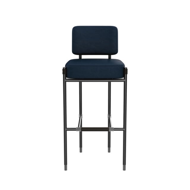 Fulton Bar Chair by Porus Studio For Sale - Image 7 of 8