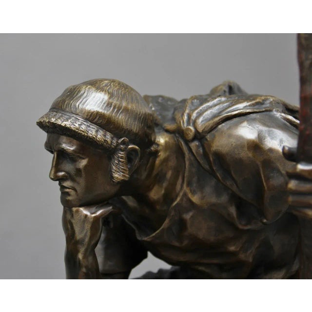 Large 19th Century Bronze Sculpture of Oedipus Meditating by Henri Daniel Contenot For Sale - Image 10 of 18