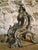 Metal Antique French Bronze Andirons, 1900, Set of 2 For Sale - Image 7 of 16